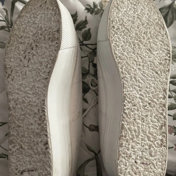 Superga 2790 Cotu Women's Lace Up Canvas Platform Trainers In White Size 38 - Picture 9 of 10